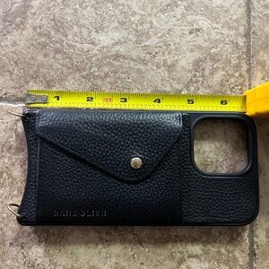 🔥🔥🔥Bandolier Black Pebbled Leather Phone & Wallet Case in great condition.